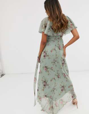 duck egg blue maxi dress