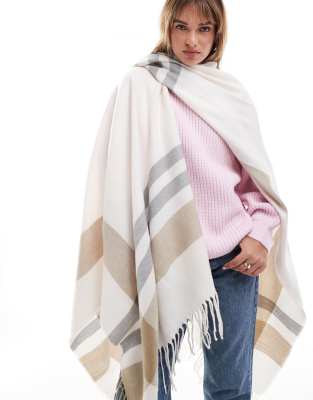 ASOS DESIGN - Cape mit Streifenmuster-Bunt