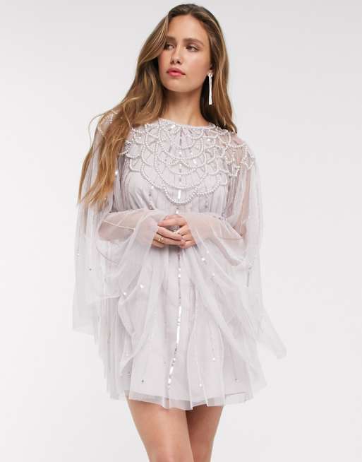 Asos embellished best sale mini dress