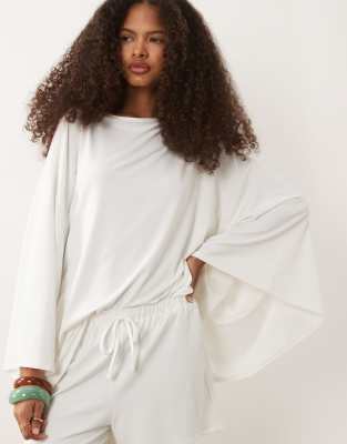 Asos Design Cape Style Top In White