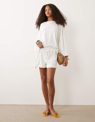 Asos Design Cape Style Top In White