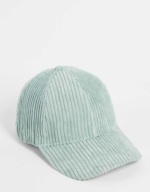 ASOS DESIGN - Cappellino color salvia a coste