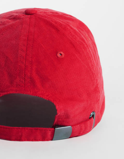 ASOS DESIGN cappellino in corda con logo ricamato rosso, 3 di 3