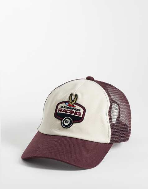 ASOS DESIGN - Cappellino trucker bordeaux con grafica - view 1