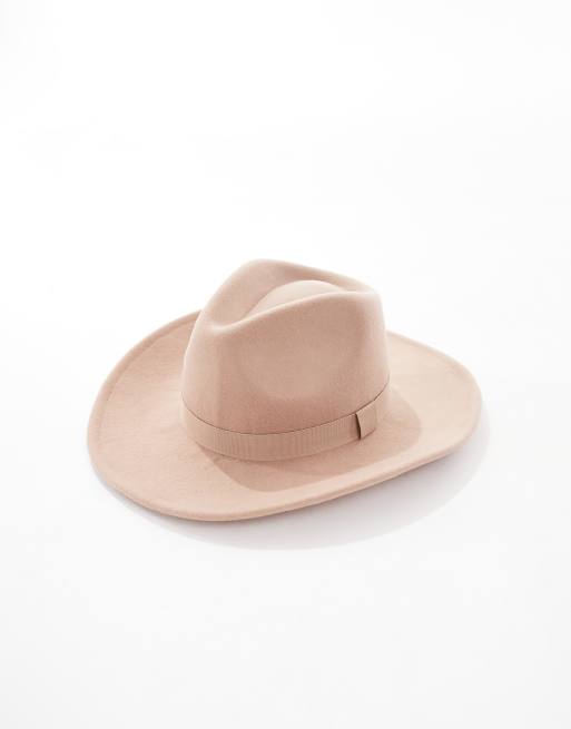 ASOS DESIGN - Cappello da cowboy color cammello in feltro , 3 di 4