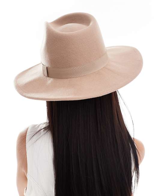 ASOS DESIGN - Cappello da cowboy color cammello in feltro , 4 di 4