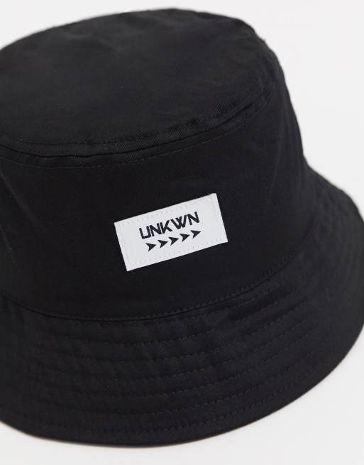 ASOS DESIGN - Cappello da pescatore di tela con logo nero, 2 di 4
