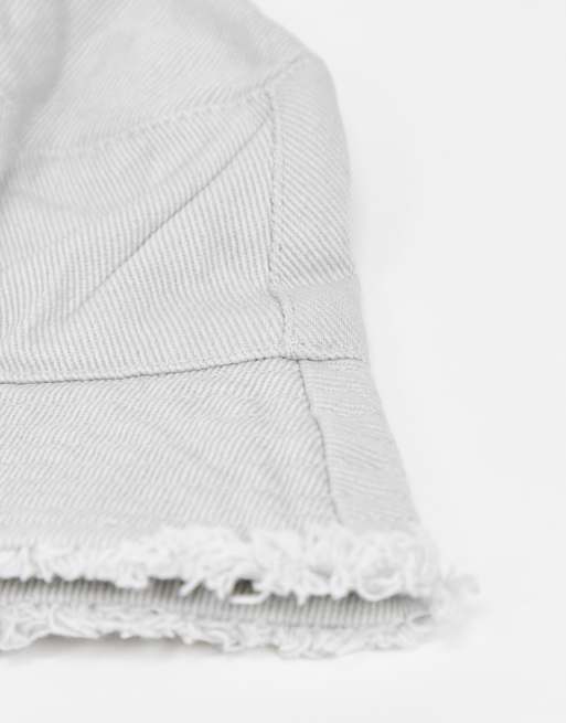 ASOS DESIGN - Cappello da pescatore di tela grigio, 4 di 4