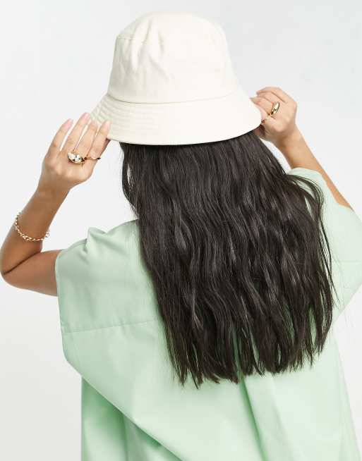 ASOS DESIGN - Cappello da pescatore in tela écru, 3 di 4