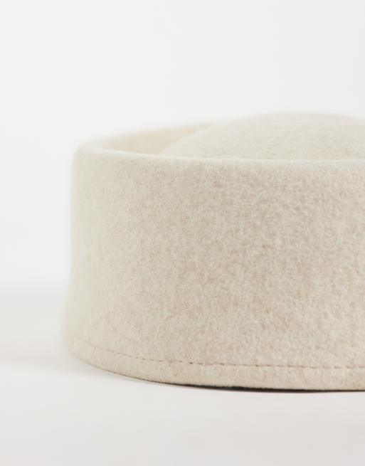 ASOS DESIGN cappello pillbox bianco sporco, 3 di 3