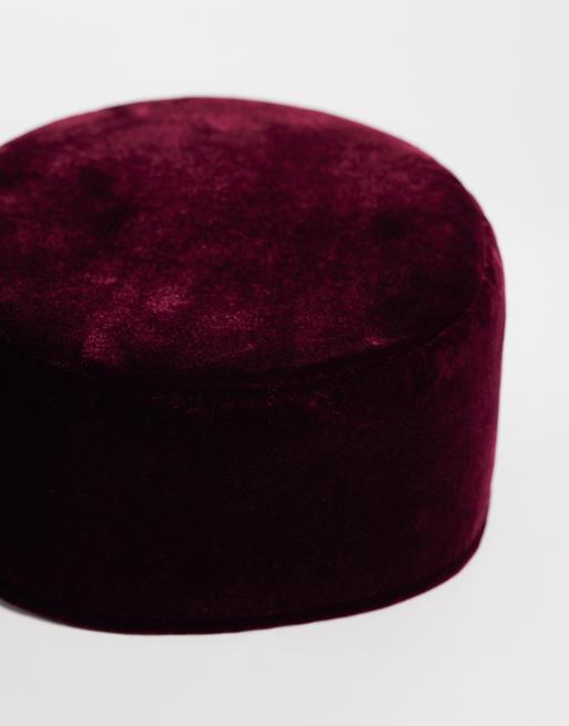 ASOS DESIGN cappello pillbox in velluto, 2 di 3