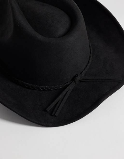 ASOS DESIGN - Cappello stile western nero, 3 di 3