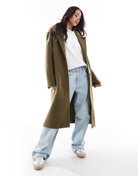 ASOS DESIGN - Cappotto elegante color oliva - view 1
