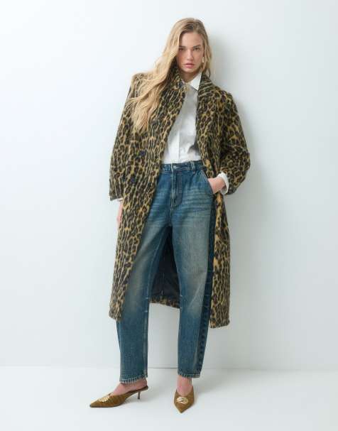 ASOS DESIGN cappotto lungo in pelliccia sintetica leopardata - view 1