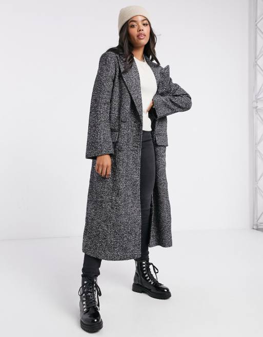 ASOS DESIGN Cappotto lungo sale e pepe ASOS
