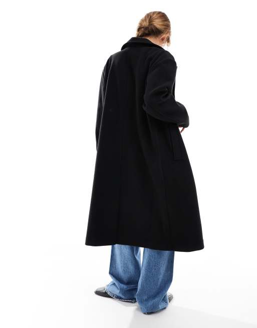 ASOS DESIGN Cappotto nero elegante