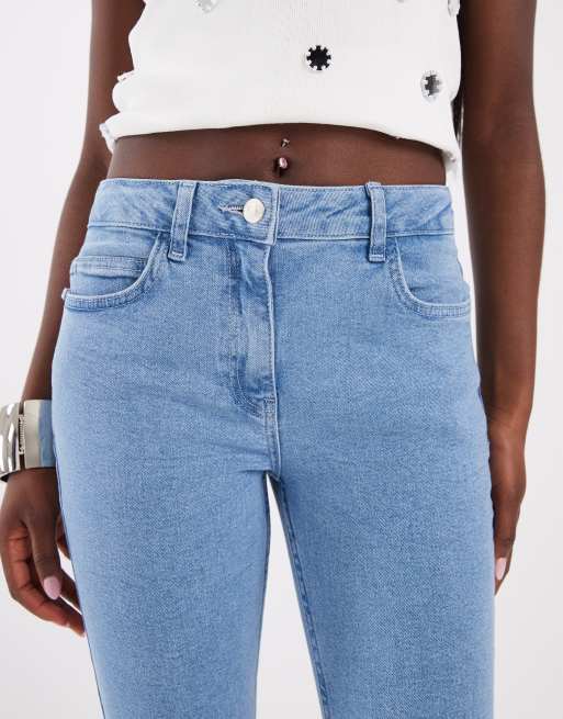 ASOS DESIGN - Capri jeans in bleekwassing, 4 van 5