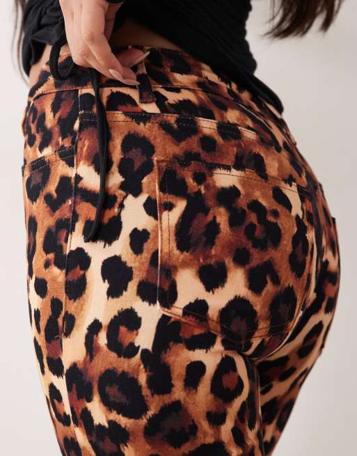 ASOS DESIGN - Capri-jeans med leopardprint, 5 af 5