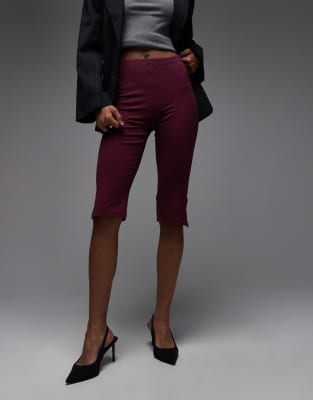 ASOS DESIGN - Capri-Leggings in Pflaume-Lila