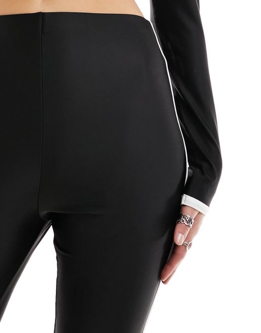ASOS DESIGN capri pants with contrast tipping in black - part of a set, 3 of 5