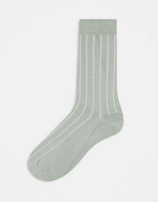 ASOS DESIGN Capsule Chaussettes cotelees Vert clair