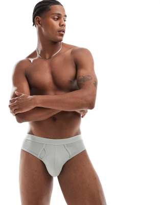 capsule collection ribbed briefs in light green