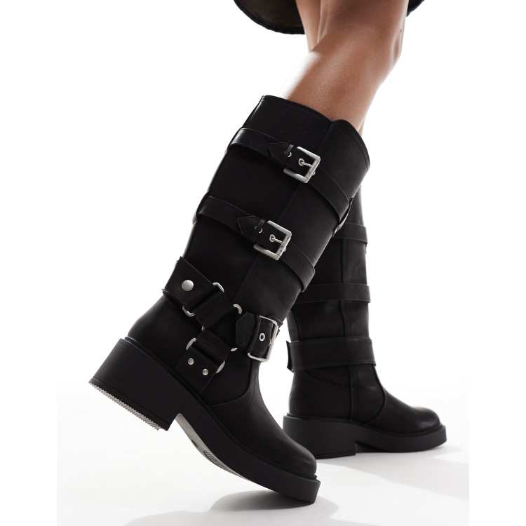 Asos womens cheap biker boots