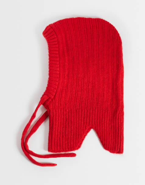 ASOS DESIGN capuche en maille rouge - view 1