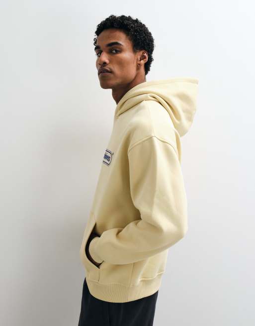 ASOS DESIGN capuche oversize à imprimé pigmentaire jaune, 4 de 5