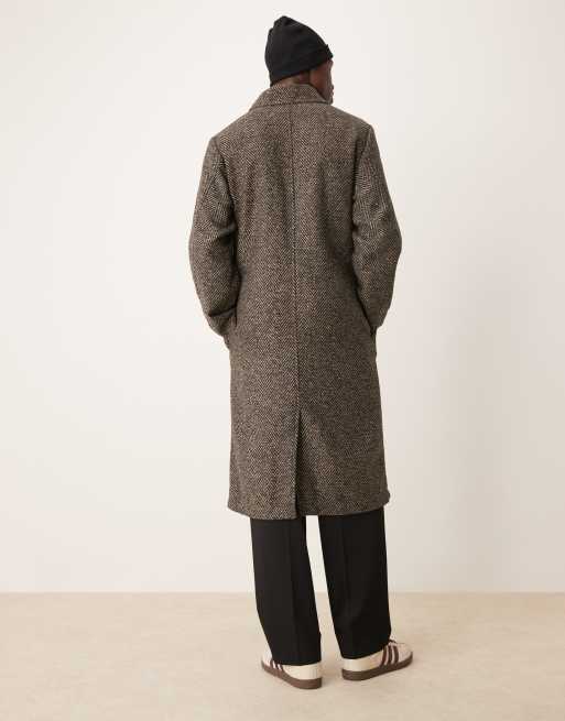 Asos wool overcoat on sale