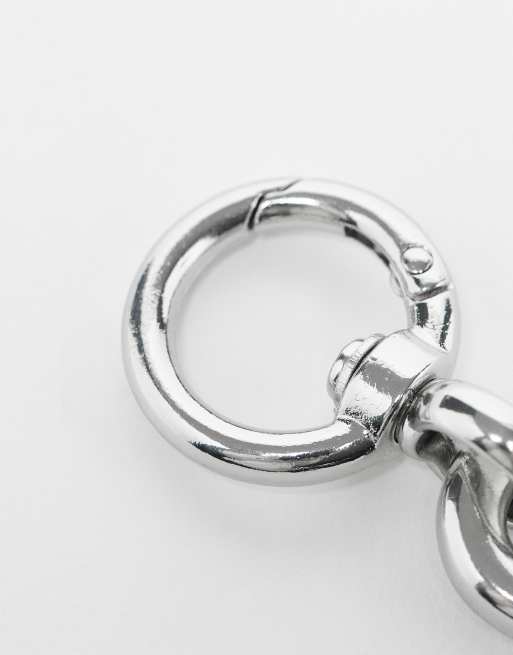 ASOS DESIGN carabiner key chain clip