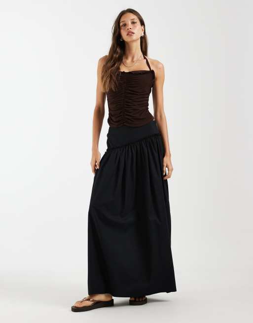 ASOS DESIGN - Caraco dos nu à fronces - Chocolat, 2 de 4