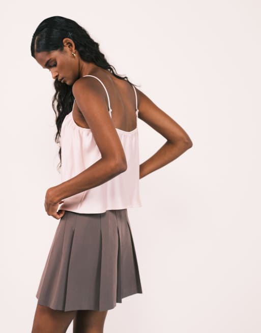 ASOS DESIGN - Caraco en satin avec détails façon lingerie - Rose, 4 de 4