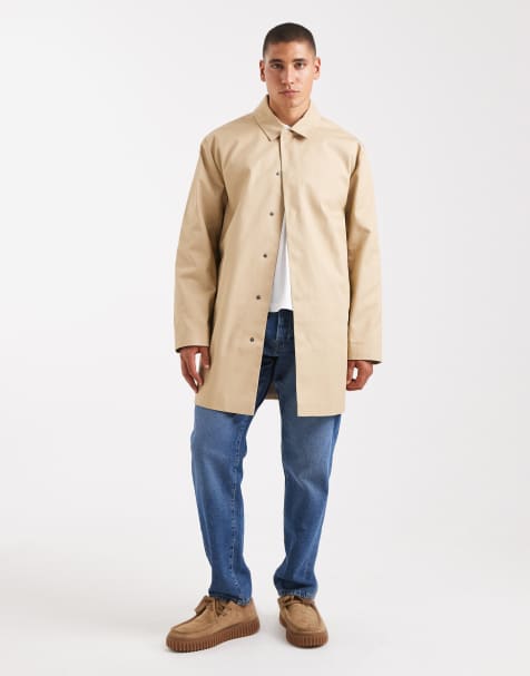 ASOS DESIGN carcoat in stone - view 1