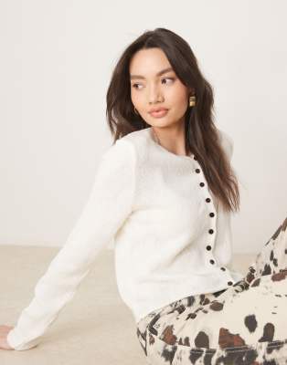 Cardigan Donna GRECERELLE In Pizzo | Leggero Con Scollo A V E Bottoni - Per Estate Ed Ufficio - Foto 6