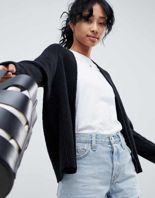 ASOS DESIGN - Cardigan ecologico in soffice filato