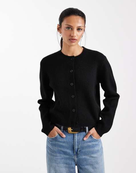 ASOS DESIGN - Cardigan micro nero in coordinato - view 1