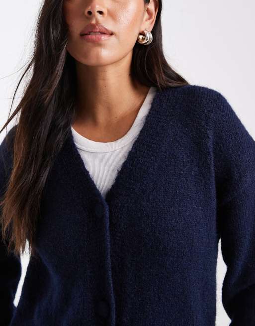 ASOS DESIGN - Cardigan oversize in maglia in misto lana in coordinato, 3 di 4
