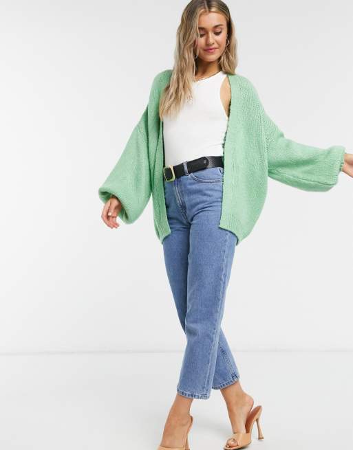 ASOS DESIGN Cardigan oversize Vert