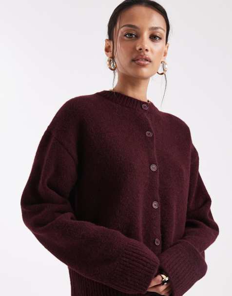 ASOS DESIGN - Cardigan squadrato in maglia misto lana - view 1