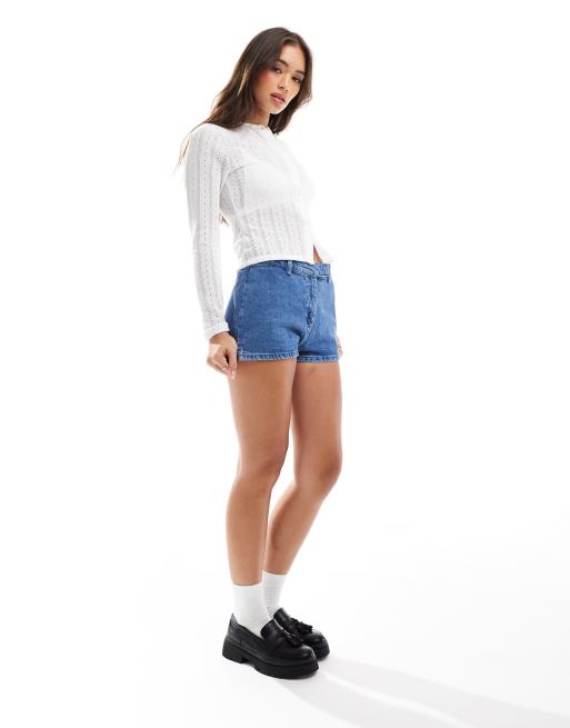 ASOS DESIGN - Cardigan traforato écru, 2 di 4