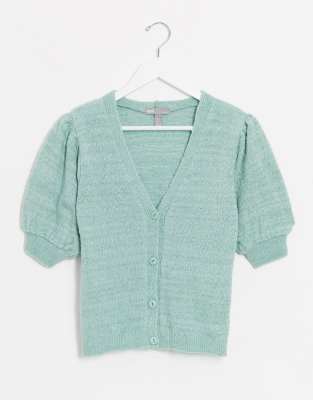 asos green cardigan