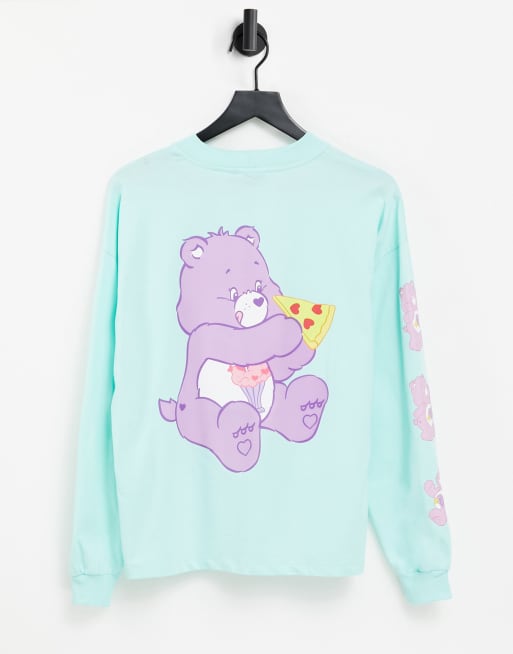 ASOS DESIGN Care Bears oversized long sleeve t-shirt with licence in mint