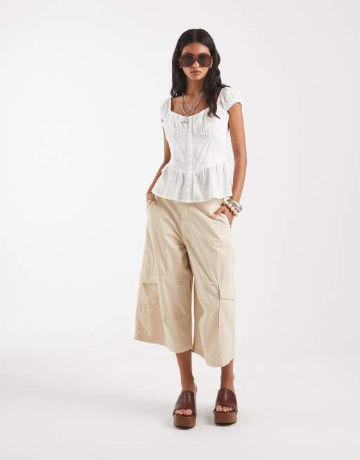 ASOS DESIGN cargo bermuda in camel, 2 of 5
