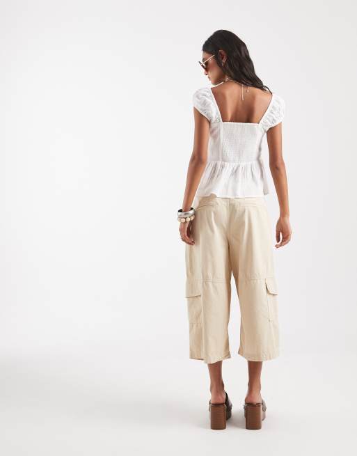 ASOS DESIGN cargo bermuda in camel, 5 of 5