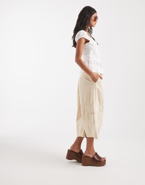 ASOS DESIGN – Cargo-Bermudashorts in Kamelbraun - view 1