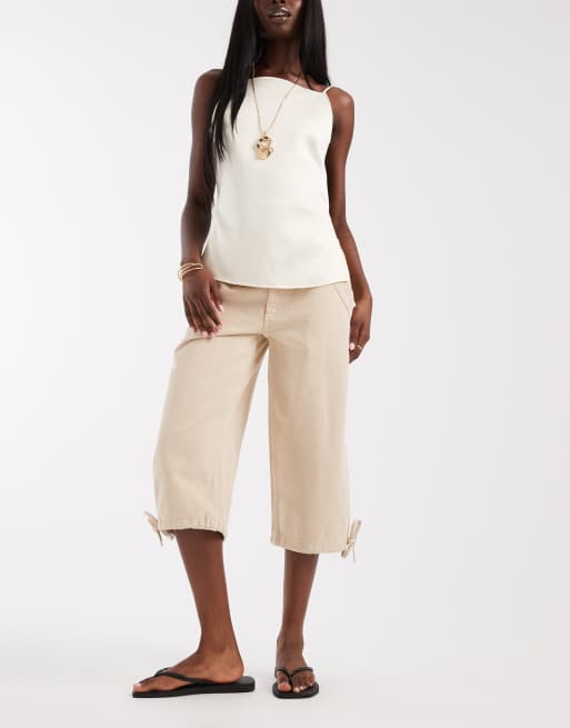 ASOS DESIGN – Cargo-Caprihose in Sand, 2 von 5