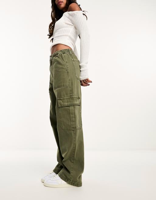 ASOS DESIGN cargo jean in green