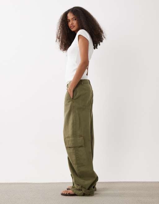 ASOS DESIGN cargo jeans in khaki, 2 of 5