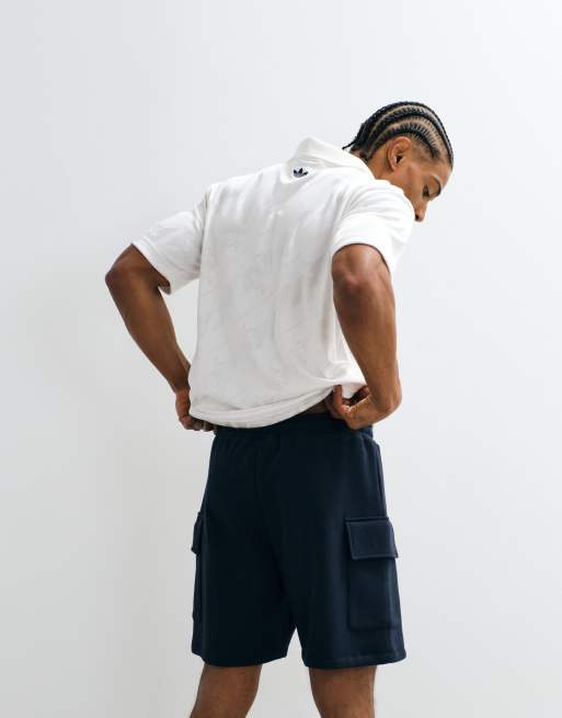ASOS DESIGN cargo jersey shorts in navy, 5 of 9